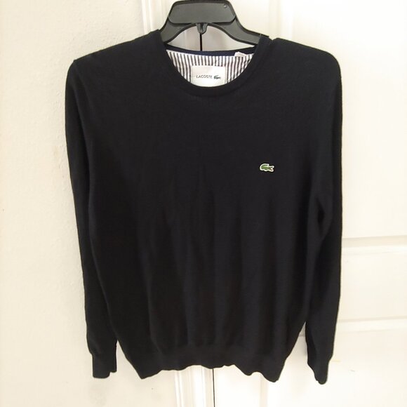 Lacoste pullover Men XL Long Sleeve Crew Neck Cotton thin Sweater - Picture 1 of 5
